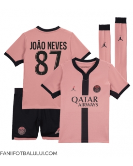 Paris Saint-Germain Joao Neves #87 Echipament de Fotbal Replică 2024-25 Copii Treilea (+ Șorturi)